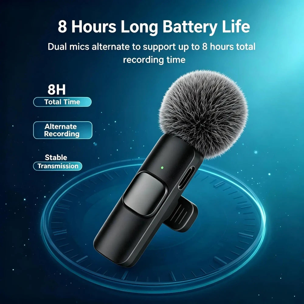 Wireless Lavalier Microphone for Content Creators